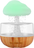 Axooms Cloud Rain Distributor – Raindrop Air Humidifier, Mushroom Waterfall Lamp, Anxiety & Stress Relief, Improves Sleep & Focus, Soothing Sound (Rain Cloud) – Plastic