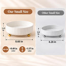 Axooms 360° Rotating Perfume and Makeup Organizer Tray, Large, Ivory White