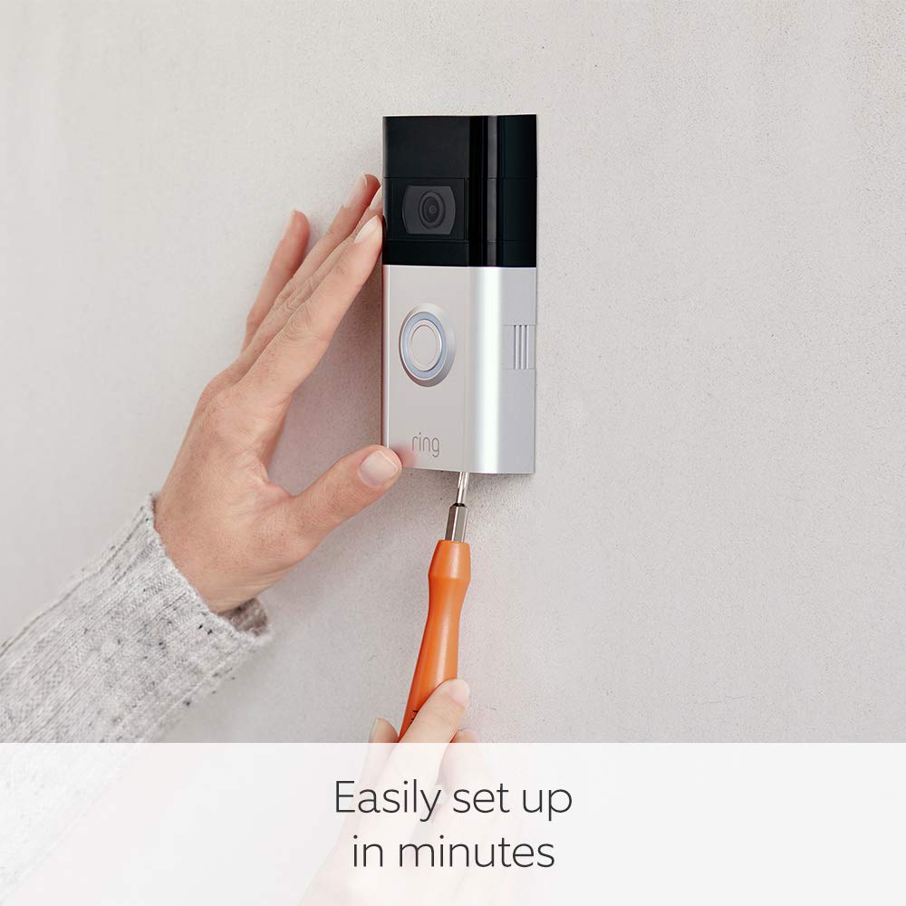 Ring Video Doorbell Rechargable Battery Powerd