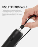 CIRCLE JOY Rechargeable Milk Frother Handheld with Stand, Dual Spring Whisk Head Electric Coffee Frother Foam Maker, Portable Drink Mixer for Cappuccino, Latte, Matcha, Black