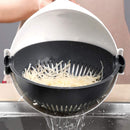Axooms 9-in-1 Multifunctional Vegetable Slicer with Draining Basket, Portable Chopper, Grater and Magic Rotating Kitchen Vegetable Cutter