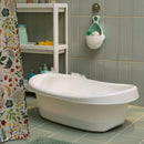 Axooms Lightweight Portable Baby Bathtub for Infants and Toddlers - White/Turquoise