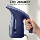 HiLIFE Steamer for Clothes, Portable Handheld Clothing Steamer, 240ml Big Capacity, 700W, Strong Power, Fabric Quick Wrinkle Remover with Brush for Home, Office(ONLY 120V) -Blue