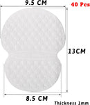 Axooms 40-Piece Underarm Sweat Pads for Women and Men, Invisible, Unscented, Ultra-Thin Absorbent Pads for Excessive Sweating