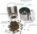 Axooms Ceramic Salt & Pepper Grinder Set with Adjustable Coarseness for Sea Salt and Pepper - Chef's Professional Spice Grinder Mill (Set of 2)
