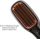 Axooms 2-in-1 Hair Styling and Air Drying Brush with Dual-Bristle Technology for Effortless Detangling and Smoothing, Lightweight Ergonomic Design