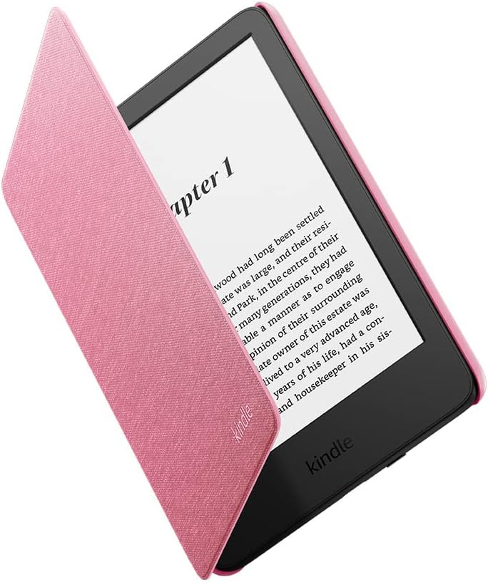 Fabric Cover for Kindle (Fits 2024 & 2022 Releases Only) – Auto Wake/Sleep, Magnetic Closure, Fold-Back Design, Lightweight – Premium Fabric with Microfiber Liner