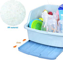 Axooms Large Baby Bottle Storage Box with Drying Racks and Utensil Organizer, Dustproof Cover