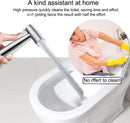 Axooms Handheld Toilet Bidet Sprayer, Dual-Mode Jet and Soft Spray Stainless Steel Baby Diaper Sprayer, Side Sprayer Head Only
