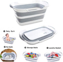 Axooms Foldable Multifunctional Plastic Bathtub for Pets, Collapsible, Gray