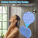 Axooms Shower Foot Scrubber & Massage Mat with Non-Slip Suction Cups for Exfoliation, Foot Care, Circulation & Pain Relief