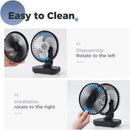 Axooms 4000mAh Double-Ended Spray Fan, Cool Air, 3 New Speeds 2025, USB-C Rechargeable with LED Light Cooler, Touch & Remote Control, 280ml Water Tank, Ice Fill (White)