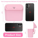 Axooms Car Trash Can with Lid, Small Automatic Waste Organizer with 30 Plastic Trash Bags, Garbage Bin for Car, Home & Office