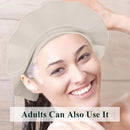 Axooms Baby Silicone Shampoo Bath Hat, Adjustable Ivory White, Eye and Ear Protection