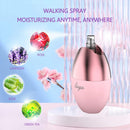 Axooms Facial Ice Cube Roller with Spray Nozzle, Face and Eye Skincare Massage Tool to Remove Fine Eye Lines and Enhance Natural Glow (Spray Ice Cube, Purple)