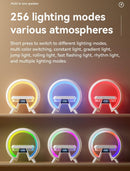 Axooms RGB Sunrise Alarm Clock with Wireless Charger, Bluetooth Speaker, Ambient Night Light, and Wake-Up Lamp