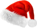 Axooms Christmas Hat, Santa Hat for Adults, Christmas Holiday Hat for Women and Men, Soft Velvet Comfortable Santa Hats, Thick Red Santa Hats for Christmas and New Year Parties