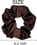 Axooms 6-Piece Satin Silk Scrunchie Set, Soft Ponytail Holders for Women and Girls, 4.3-Inch Pink Hair Ties