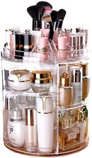 Axooms Cosmetics Storage Box with Rotating Shelf