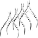 Axooms 4-Piece Stainless Steel Cuticle Nipper Set, Manicure Tool for Fingernails and Toenails