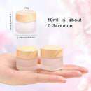 Axooms Frosted Glass Cosmetic Jars with Leak-Proof Lids, 30 ml, Multiple Pack Options