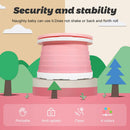Axooms Portable Travel Potty for Toddlers, Foldable Kids Toilet for Indoor and Outdoor Use, Easy to Carry, Pink and Blue