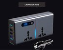 Axooms 200W Car Power Inverter, 12V/24V DC to 220V AC Converter with 3 USB Ports and 30W USB-C, LED Display and On/Off Switch for Cars, SUVs and Trucks