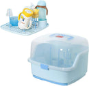 Axooms Large Baby Bottle Storage Box with Drying Racks and Utensil Organizer, Dustproof Cover