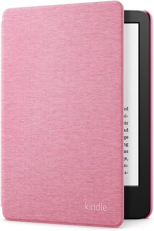 Fabric Cover for Kindle (Fits 2024 & 2022 Releases Only) – Auto Wake/Sleep, Magnetic Closure, Fold-Back Design, Lightweight – Premium Fabric with Microfiber Liner