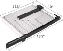 Axooms A4 Paper Cutter Trimmer with Metal Base (12" x 10") – Multi-Sheet Capacity, Heavy-Duty Blade for Crafts, Home & Office