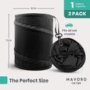 Axooms Car Trash Can, Portable Foldable Waterproof Garbage Bag, 2-Gallon 1-Pack