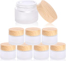 Axooms Frosted Glass Cosmetic Jars with Leak-Proof Lids, 30 ml, Multiple Pack Options