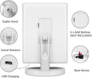Axooms Tri-Fold LED Vanity Mirror, 1X/2X/3X Magnification, 21 Lights, Touch Control, 180° Rotation