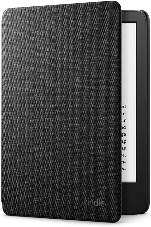 Fabric Cover for Kindle (Fits 2024 & 2022 Releases Only) – Auto Wake/Sleep, Magnetic Closure, Fold-Back Design, Lightweight – Premium Fabric with Microfiber Liner