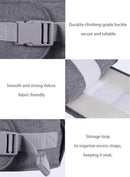 Hounsh Gray Baby Hip Seat Carrier with Adjustable Strap, Zipper Pocket, Soft Base, and Large Storage Space (Gray)