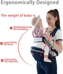 Hounsh Gray Baby Hip Seat Carrier with Adjustable Strap, Zipper Pocket, Soft Base, and Large Storage Space (Gray)