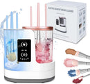 Axooms 3-in-1 Electric Makeup Brush Cleaner with Dryer and Holder, Portable Automatic USB Cleaner for All Brush Sizes, Contour, Eyeshadow and Blush Brushes