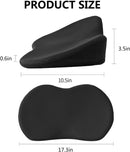 Axooms Memory Foam Car Seat Cushion for Sciatica and Lower Back Pain Relief, Black