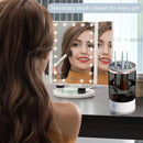 Axooms Electric Makeup Brush Cleaner Machine, USB Portable Make up Brush Cleaner for All Size Makeup Brush Multi Functional Tool for Automatic Cleaning, Drying, and Storage Great Gift for Women