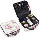 Axooms Cosmetics Storage Bag with Adjustable Compartments, Black, 25 × 22 × 9 cm