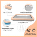 Rolled Ice Cream Maker | Instant Ice Cream Machine, White | 2 Spatulas, Frozen Yogurt Pan, DIY, Fun Family Activity for Parents & Kids, Quick Gelato Tray
