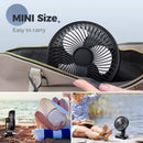 Axooms 4000mAh Double-Ended Spray Fan, Cool Air, 3 New Speeds 2025, USB-C Rechargeable with LED Light Cooler, Touch & Remote Control, 280ml Water Tank, Ice Fill (White)