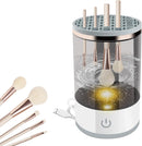 Axooms Electric Makeup Brush Cleaner，Automatic Spinning Makeup Brush Cleaner Fit For All Size Makeup Brush Set Gift for Women Wife Friend，Makeup Brush Cleaner Machine with Brush Clean Mat