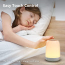 Axooms Rechargeable LED Touch Bedside Table Lamp, USB Night Light with 3 Warm Brightness Levels, 5 Colors and Gradient Mode for Bedroom, Nursery, Living Room and Camping