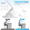Portable Aluminum Ergonomic Laptop Riser Holder for Desk