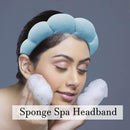 Axooms Soft Terry-Cloth Spa Headband for Face Washing, Makeup, and Skincare, Non-Slip Puffy Hair Band