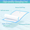 Axooms 100 Disposable Baby Changing Pads, Waterproof and Breathable Underpads for Bed and Table Protection, 17 × 13 Inches