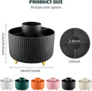 Axooms 360° Rotating Makeup Organizer, 5-Compartment Makeup Brush Holder for Bedroom and Bathroom Vanities, Office Stationery Storage and Desktop Pen Holder, Black