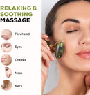 Axooms Jade Facial Roller for Skincare, Eye, Neck & Face Massage
