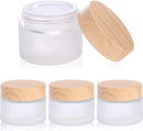Axooms Frosted Glass Cosmetic Jars with Leak-Proof Lids, 30 ml, Multiple Pack Options